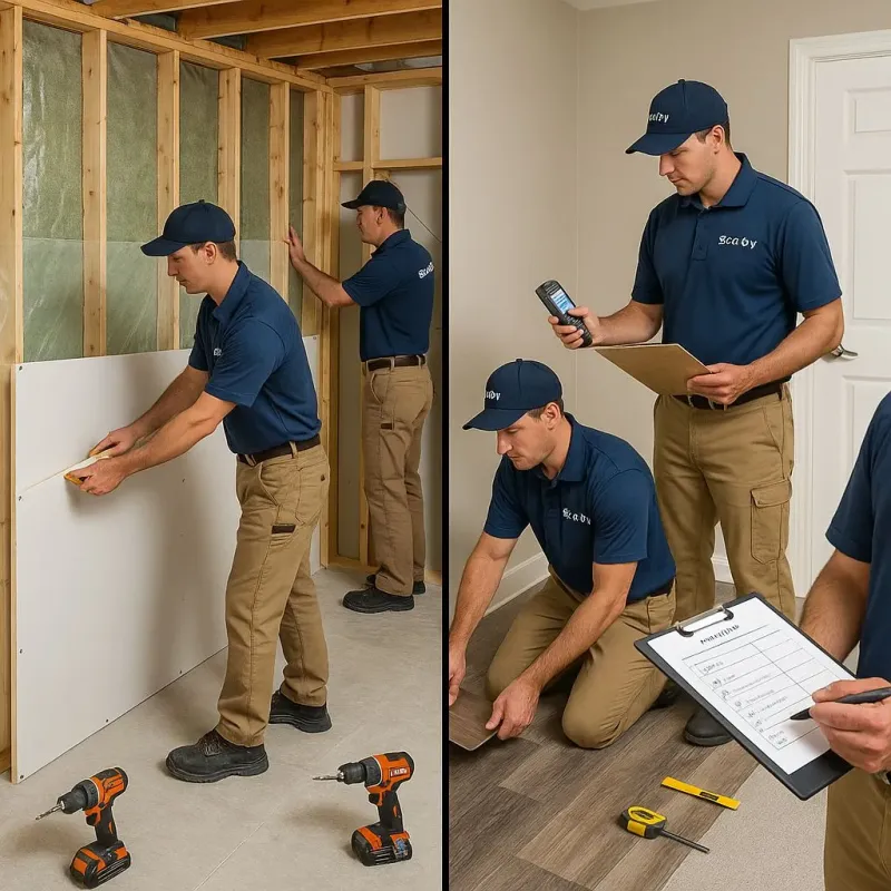 Repairs and Reconstruction process in Lubeck, WV